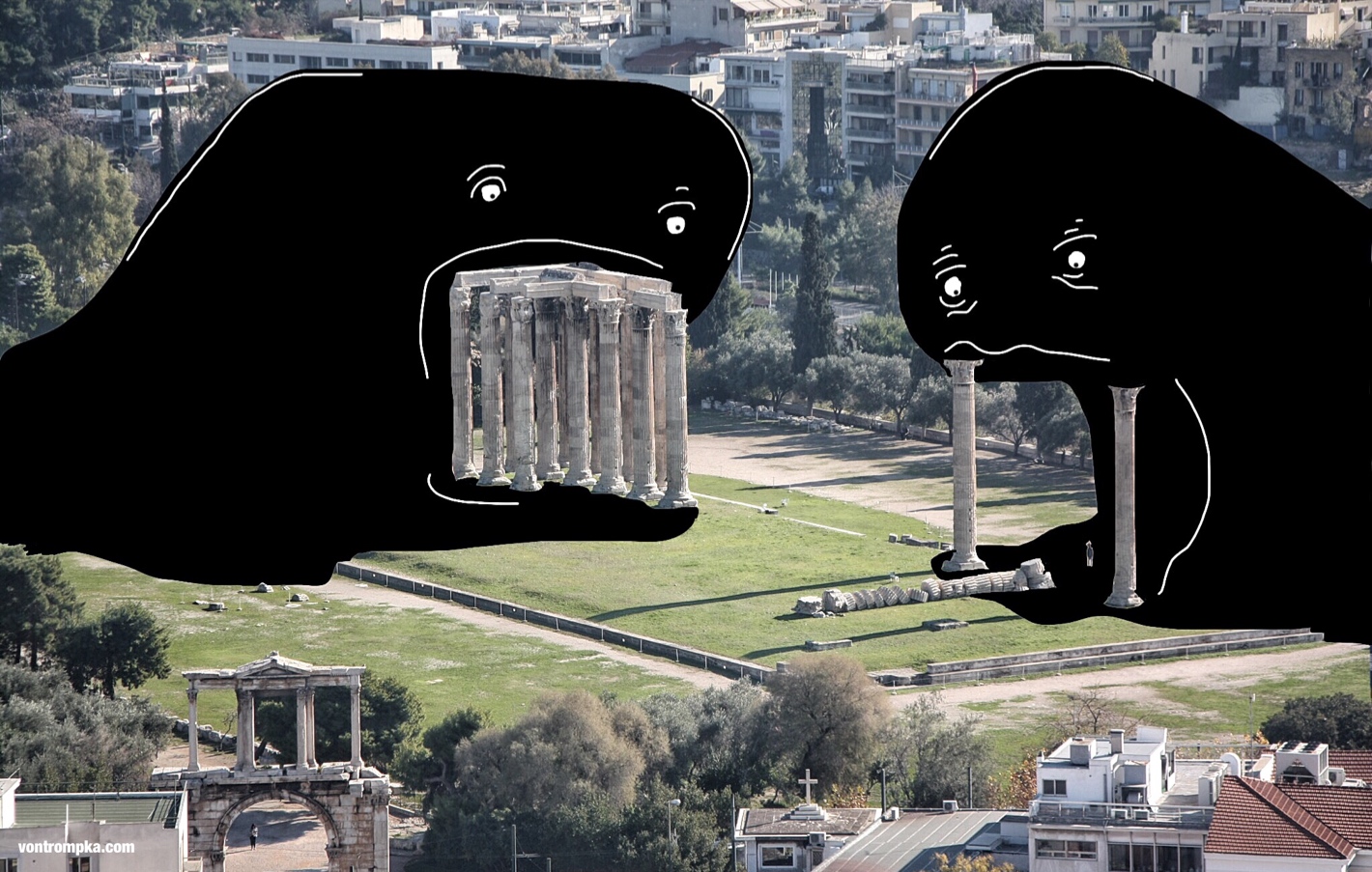 łuk Hadriana, Ateny