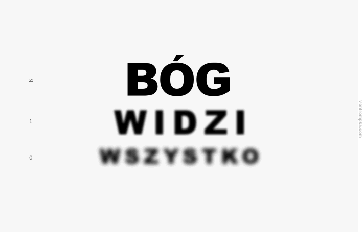 bóg widzi wszystko