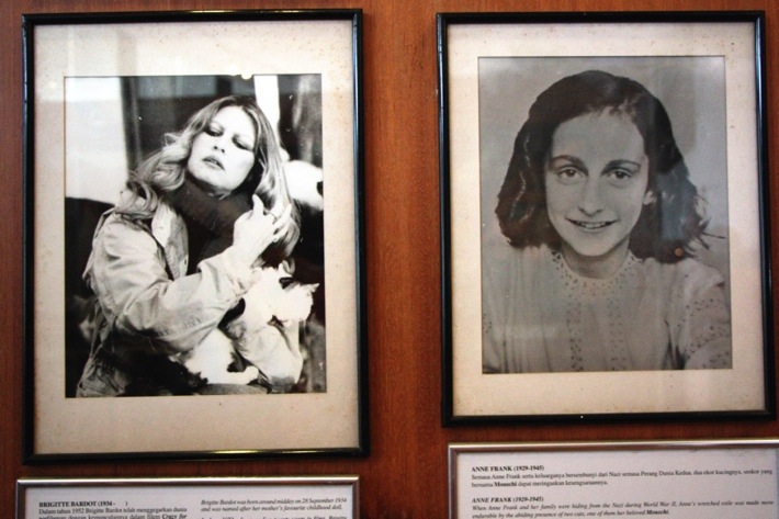 Brigitte Bardot. Anne Frank.