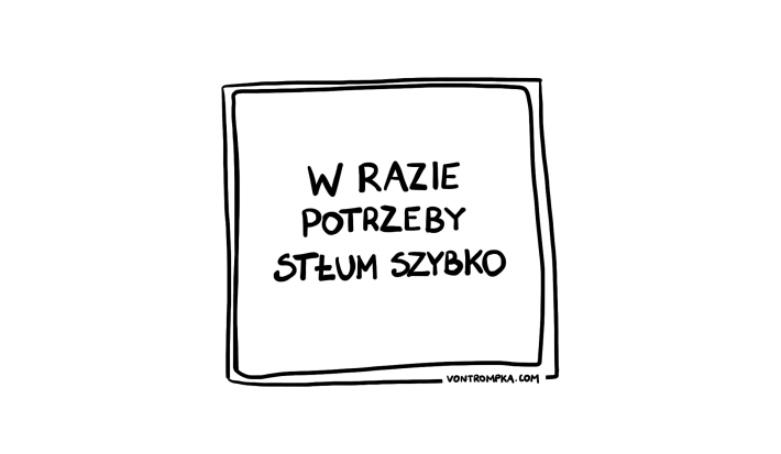 w razie potrzeby stłum szybko