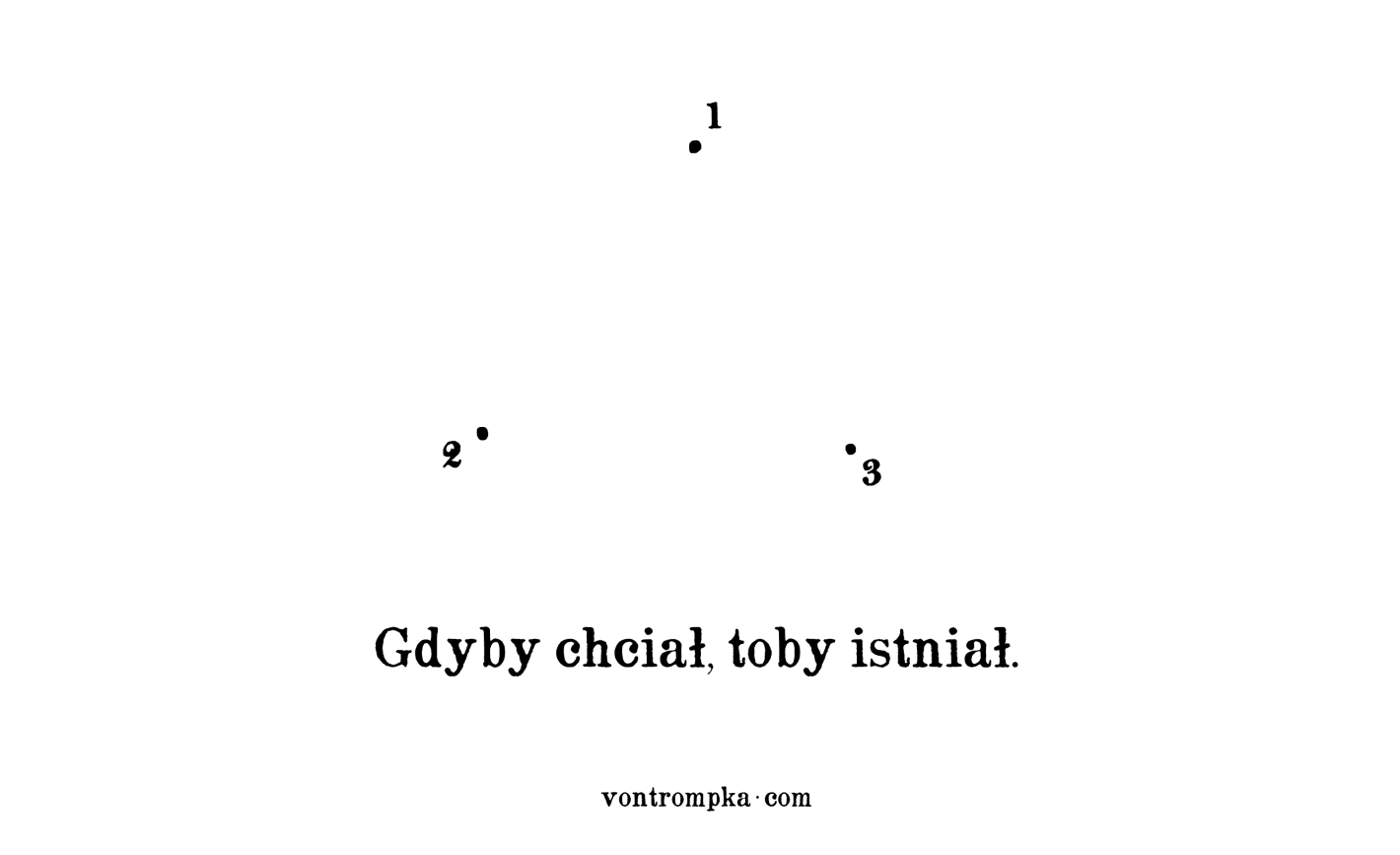 gdyby chciał, toby istniał