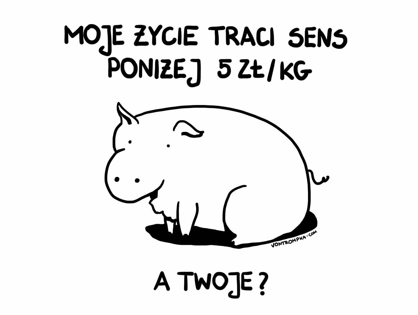 moje życie traci sens poniżej 5 zł / kg. a twoje?