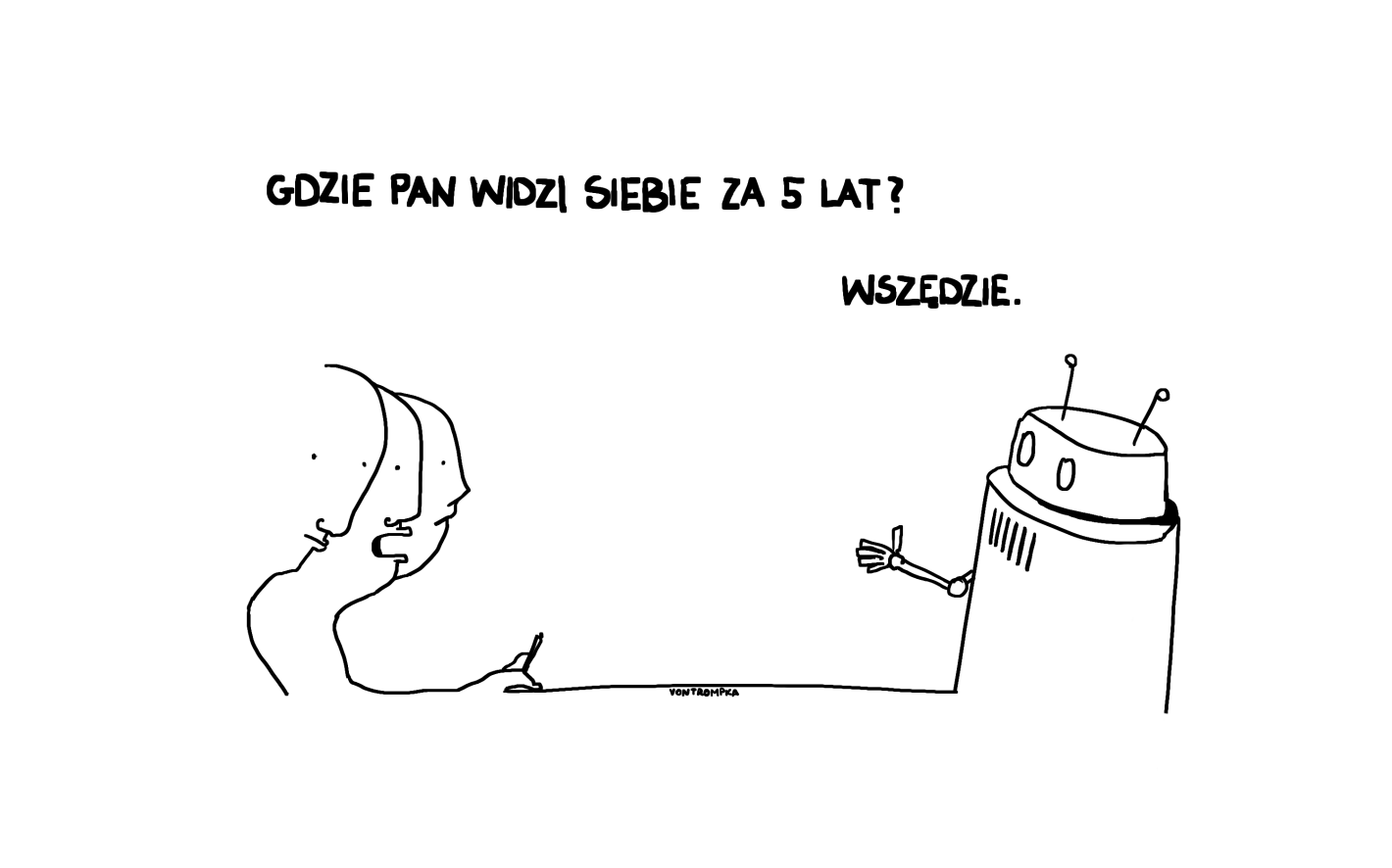 gdzie pan widzi siebie za 5 lat? wszędzie.