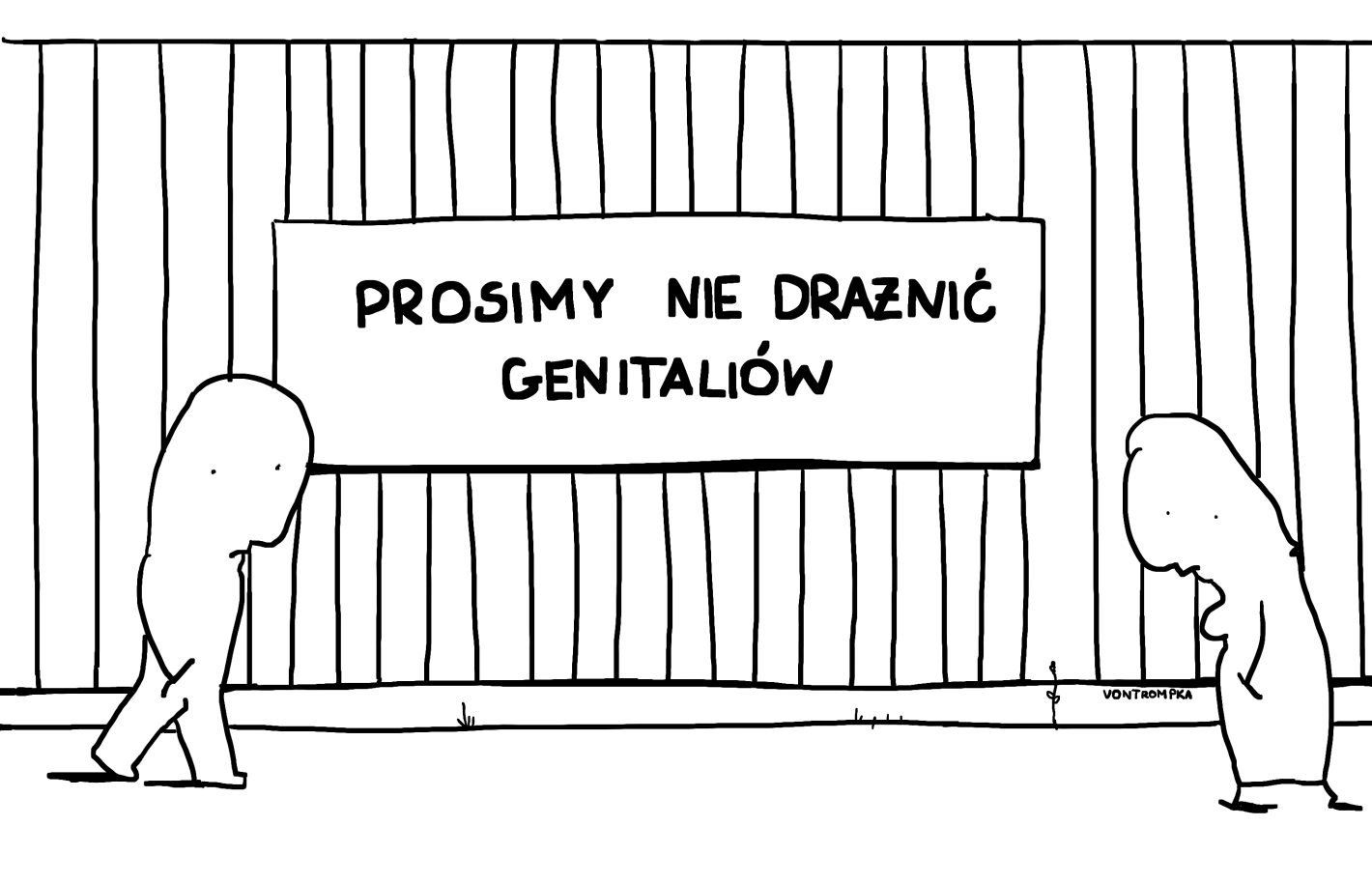 prosimy nie drażnić genitaliów