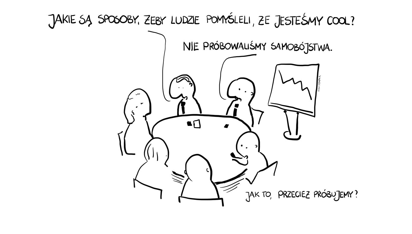 jakie są sposoby, żeby ludzie pomyśleli, że jesteśmy cool nie próbowaliśmy samobójstwa jak to, przecież próbujemy