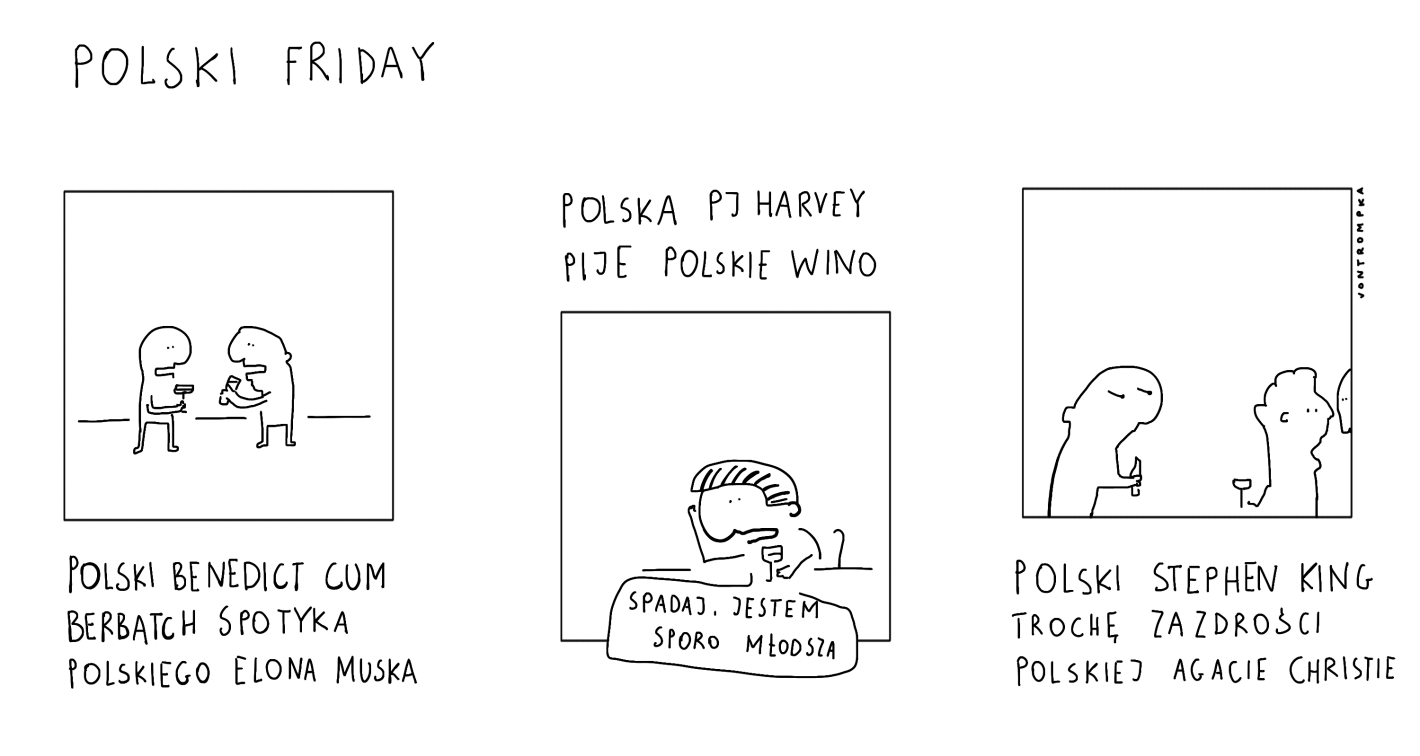 polski friday polski benedict cumberbatch spotyka polskiego elona muska polska pj harvey pije polskie wino spadaj jestem sporo młodsza polski stephen king trochę zazdrości polskiej agacie christie