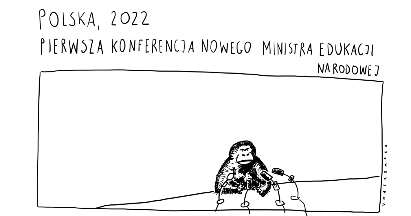 Polska, 2022. Pierwsza konferencja nowego ministra edukacji narodowej