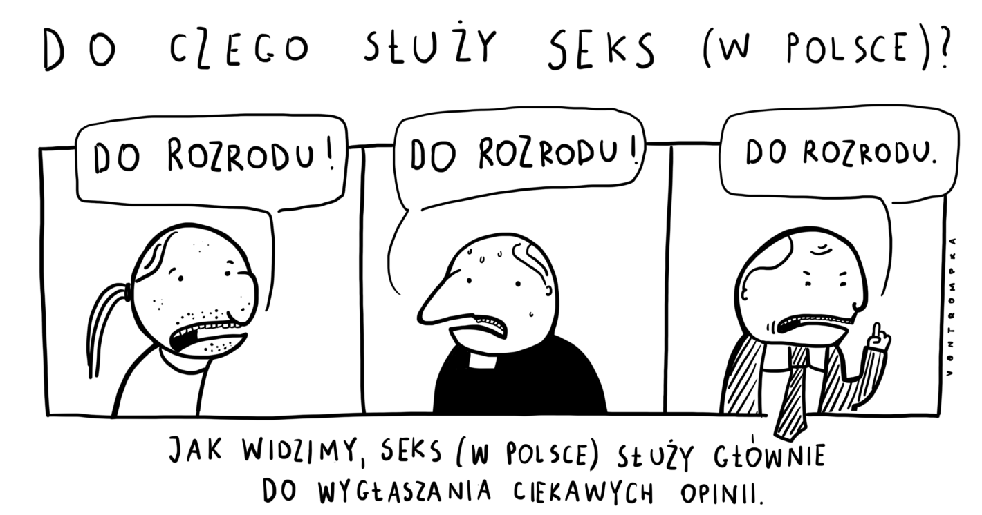 do czego służy seks (w Polsce)? do rozrodu! do rozrodu! do rozrodu. jak widzimy, seks (w Polsce) służy głównie do wygłaszania ciekawych opinii