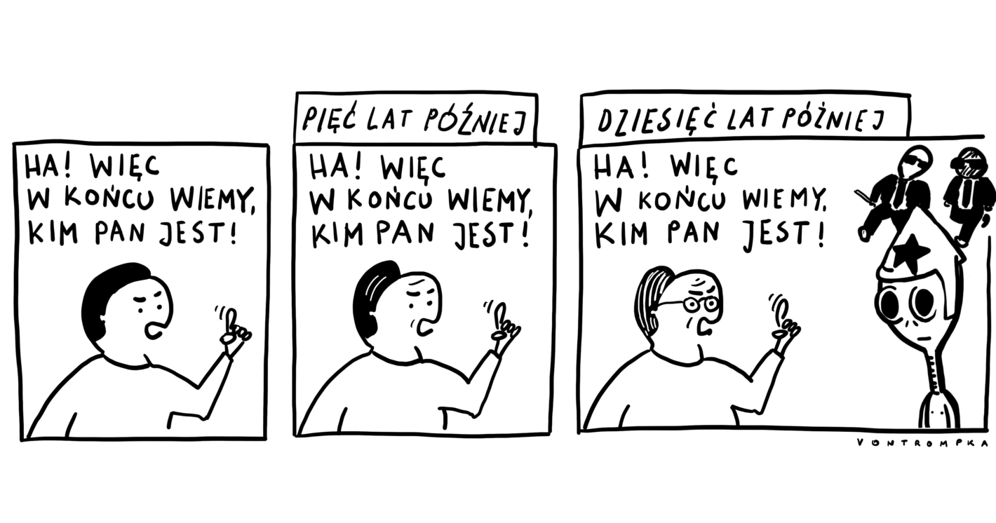 więc w końcu wiemy, kim pan jest! pięć lat później, dziesięć lat później