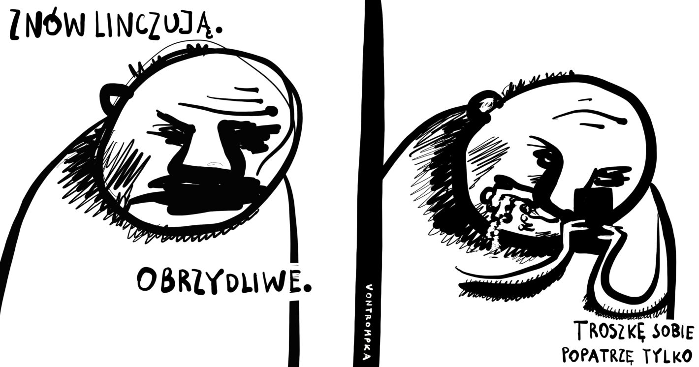 znów linczują. obrzydliwe. troszkę sobie popatrzę tylko.